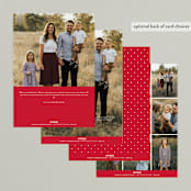 "Jubilantly" - Retired Holiday Cards in Ruby by Lauren Chism - Back of Card