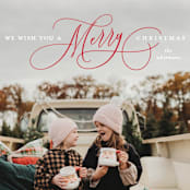 "Jubilantly" - Retired Holiday Cards in Ruby by Lauren Chism - Close-Up