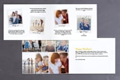 "Hand Lettered Peace and Joy" - Retired Holiday Cards in Canary by Half Pint Studio - Interior Options