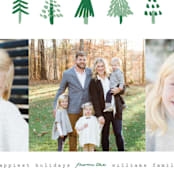 "Tiny Trees" - Retired Holiday Cards in Balsam Fir by Melissa Egan of Pistols - Close-Up