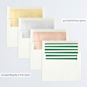 "Tiny Trees" - Retired Holiday Cards in Balsam Fir by Melissa Egan of Pistols - Envelope Liners