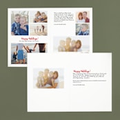 "Warm Holiday Wishes" - Retired Holiday Cards in Icing by Design Lotus - Interior Options