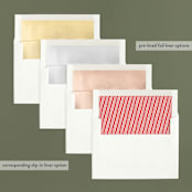 "Warm Holiday Wishes" - Retired Holiday Cards in Icing by Design Lotus - Envelope Liners