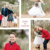 "Love, Us" - Retired Holiday Cards in Santa's Suit by Up Up Creative - Close-Up