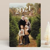 "Stairstep" - Retired Holiday Cards in Snow by Lauren Chism - Front