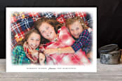 "Warmest Snowy Wishes" - Retired Holiday Cards in Snowflakes by Lisa Cersovsky - Front
