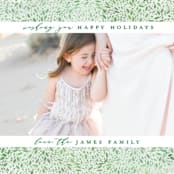"Delicate Frame" - Retired Holiday Cards in Evergreen by Lori Wemple - Close-Up
