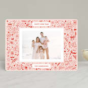 "My Favorite Things" - Retired Holiday Cards in Cherry by Paper Raven Co. - Front