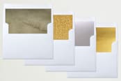 "Poinsettia Gardens" - Retired Holiday Cards in Poinsettia by Wildfield Paper Co - Envelope Liners