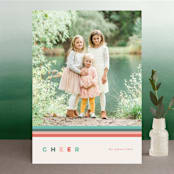 "Merry Stripes" - Retired Holiday Cards in Mint by Denise Malacrea - Front