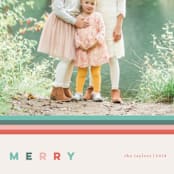 "Merry Stripes" - Retired Holiday Cards in Mint by Denise Malacrea - Close-Up