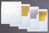 "bold peace joy love" - Retired Holiday Cards in Snowflake by Phrosné Barwood - Envelope Liners