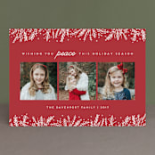"Introducing with Joy" - Retired Holiday Cards in Cranberry by Bethan - Front