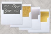 "Beach Holiday" - Retired Holiday Cards in Lava by BeachPaperCo - Envelope Liners