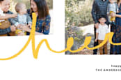"Cheer for Two" - Retired Holiday Cards in Soft Gold by Tyler Tea - Close-Up