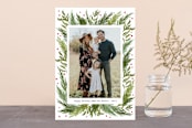 "Delight" - Retired Holiday Cards in Moss by Elly - Front