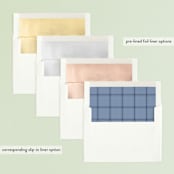 "Sidebar" - Retired Holiday Cards in Frost by Carolyn MacLaren - Envelope Liners