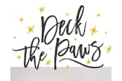 "Deck The Paws" - Retired Holiday Cards in Golden by Lisa Cersovsky - Close-Up