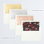 "Holiday Garden" - Retired Holiday Cards in Aubergine by Angela Marzuki - Envelope Liners