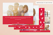 "that's our name" - Retired Holiday Cards in Scarlet by Lizzy McGinn - Back of Card