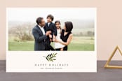"Simple Olive Branch" - Retired Holiday Cards in Pear by Katharine Watson - Front