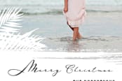 "Beach Holidays" - Retired Holiday Cards in Lava by BeachPaperCo - Close-Up