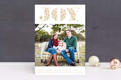 "Organic Joy" - Retired Holiday Cards in Toffee by Bonjour Paper - Front