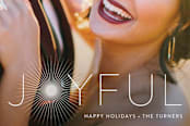 "Joyful & Glowing" - Retired Holiday Cards in Pearl by Chryssi Tsoupanarias - Close-Up