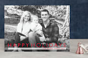 "Modern Gallery" - Retired Holiday Cards in Cherry by Sydney Newsom - Front