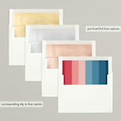 "Vibrant Frame" - Retired Holiday Cards in Marine by Lauren Chism - Envelope Liners