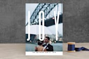 "Modern Hepburn" - Retired Holiday Cards in Blanche by Refound Nostalgia - Front