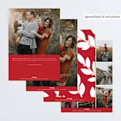 "Bold Overlay" - Retired Holiday Cards in Mist by Olivia Goree - Back of Card