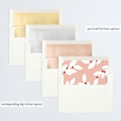 "Bold Overlay" - Retired Holiday Cards in Mist by Olivia Goree - Envelope Liners