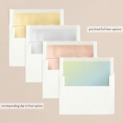 "Figure 8" - Retired Holiday Cards in Ivory by Carly Reed Walker - Envelope Liners