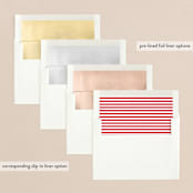 "Let Your Heart Be Light" - Retired Holiday Cards in Cardinal by Leah Ragain - Envelope Liners