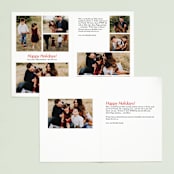 "Candy Stripe" - Retired Holiday Cards in Candy Red by Leah Bisch - Interior Options