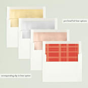 "Candy Stripe" - Retired Holiday Cards in Candy Red by Leah Bisch - Envelope Liners
