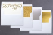 "Simple Laurels" - Retired Holiday Cards in Gingerbread by Grace Kreinbrink - Envelope Liners