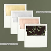 "Botanical Spray" - Retired Holiday Cards in Merlot by Lori Wemple - Envelope Liners