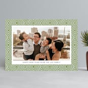 "Diamond Drop" - Retired Holiday Cards in Sage by Pippa Shaw - Front