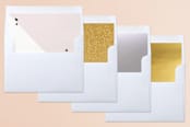 "Hipster Merry" - Retired Holiday Cards in Blush by chica design - Envelope Liners