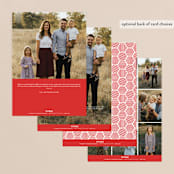 "New Card Who Dis" - Retired Holiday Cards in Bright Ruby by Kaydi Bishop - Back of Card