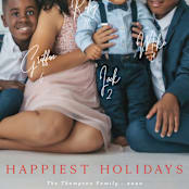 "New Card Who Dis" - Retired Holiday Cards in Bright Ruby by Kaydi Bishop - Close-Up
