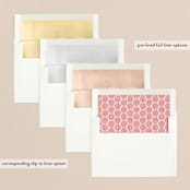 "New Card Who Dis" - Retired Holiday Cards in Bright Ruby by Kaydi Bishop - Envelope Liners