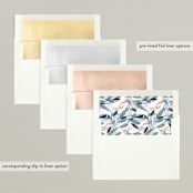 "Wintery Eucalyptus" - Retired Holiday Cards in Snow by Angel Walker - Envelope Liners