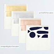 "Merry and bold" - Retired Holiday Cards in Navy by Anna Elder - Envelope Liners