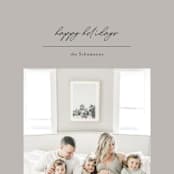 "Classic Neutral" - Retired Holiday Cards in Taupe by Wendy Chung - Close-Up