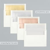 "Classic Neutral" - Retired Holiday Cards in Taupe by Wendy Chung - Envelope Liners