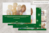 "Season's Greetings From.." - Retired Holiday Cards in Pine Grove by Half Pint Studio - Back of Card