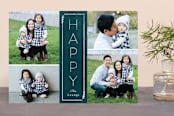 "Framed Peace" - Retired Holiday Cards in Midnight by Brianne Larsen - Front
